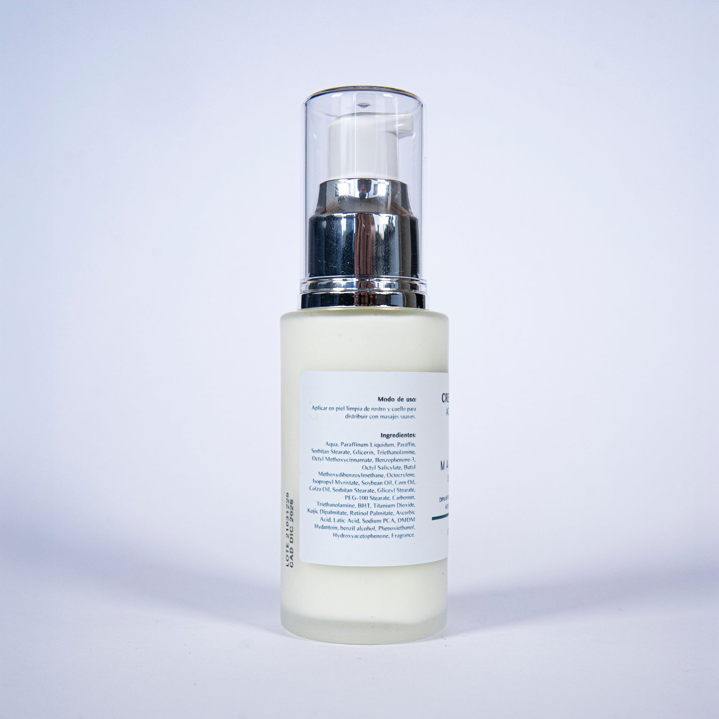 Crema facial aclarante